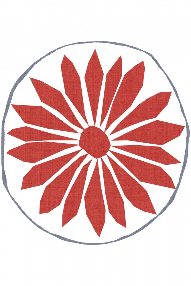 Red Folk Flower by cartissi
