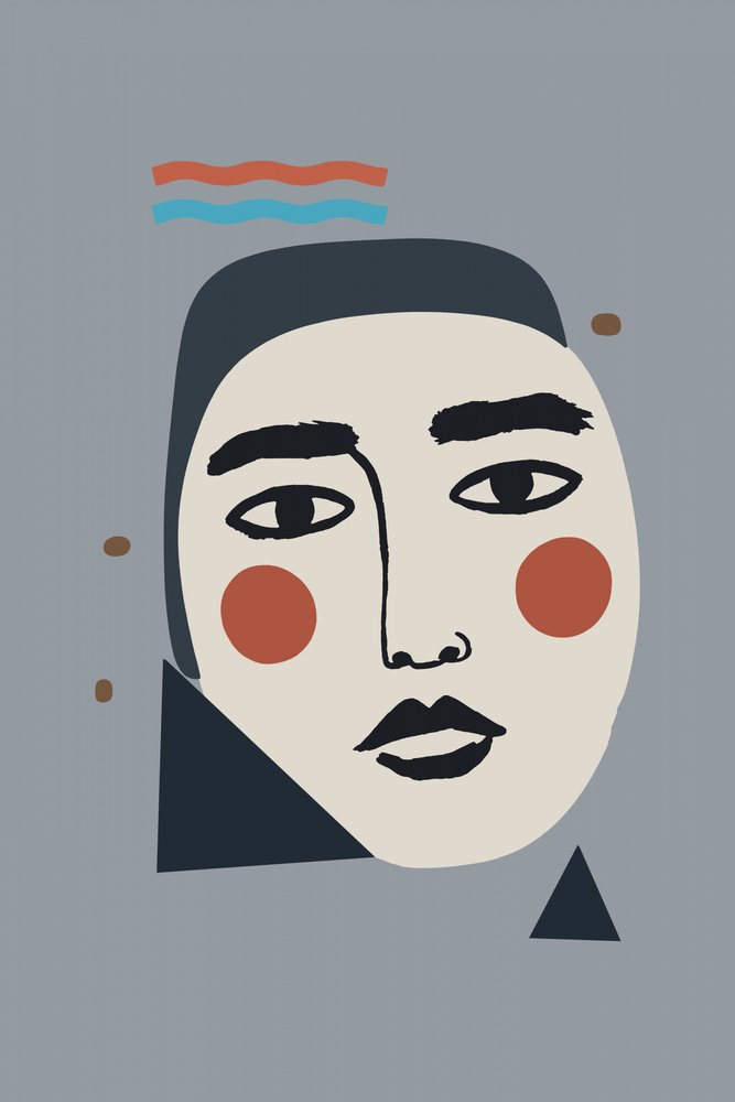 Serene Abstract Portrait by cartissi