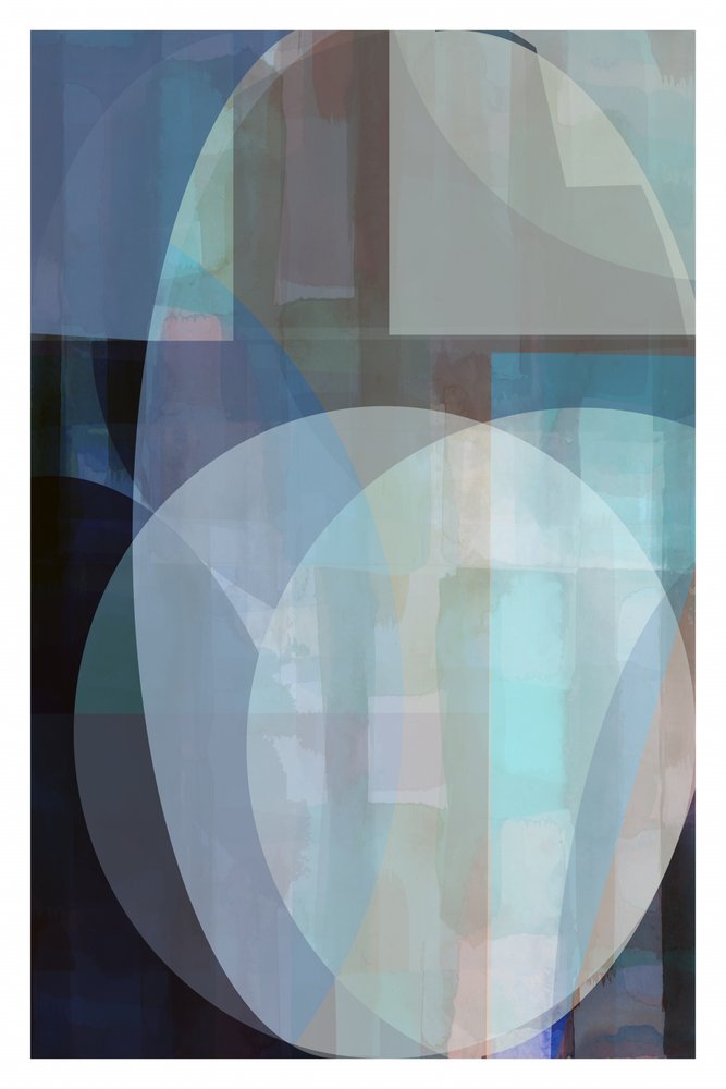 Serene Blue Geometry by cartissi