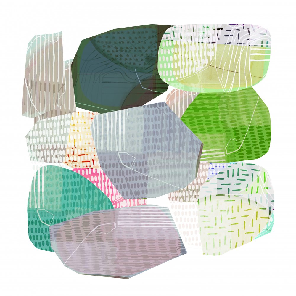 Serene Layered Shapes by cartissi