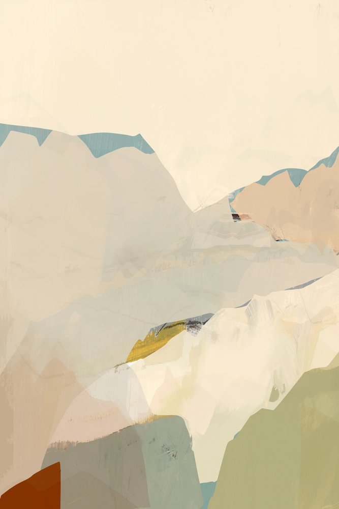 Serene Mountain Abstract by cartissi