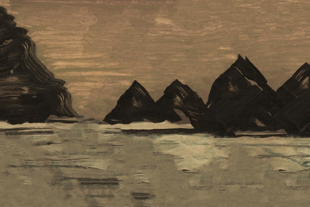 Serene Mountain Coast by cartissi