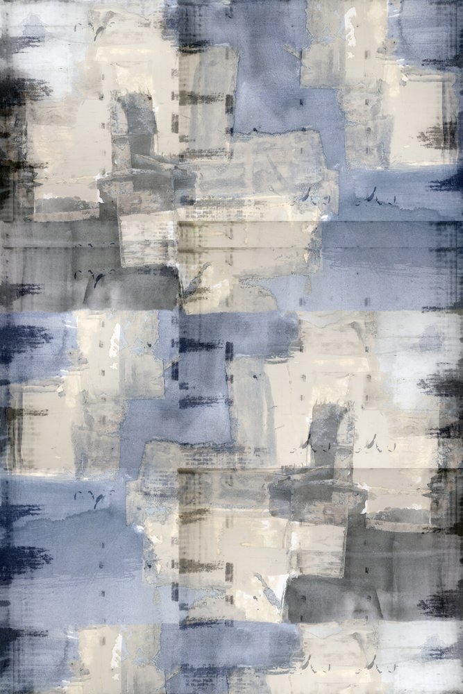 Textured Blue Grey Abstraction by cartissi