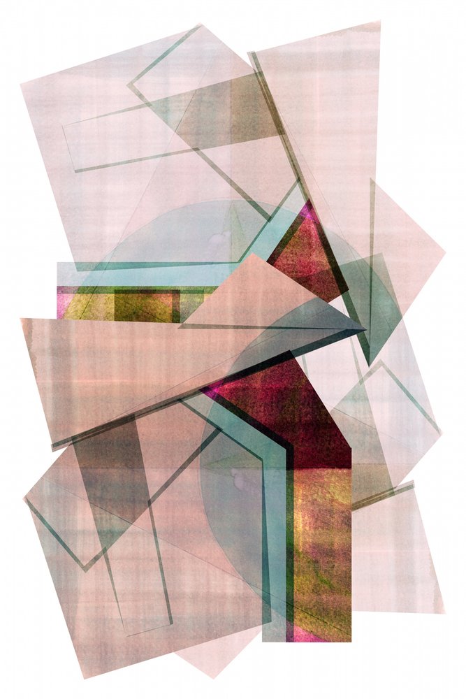 Vibrant Geometric Layers by cartissi
