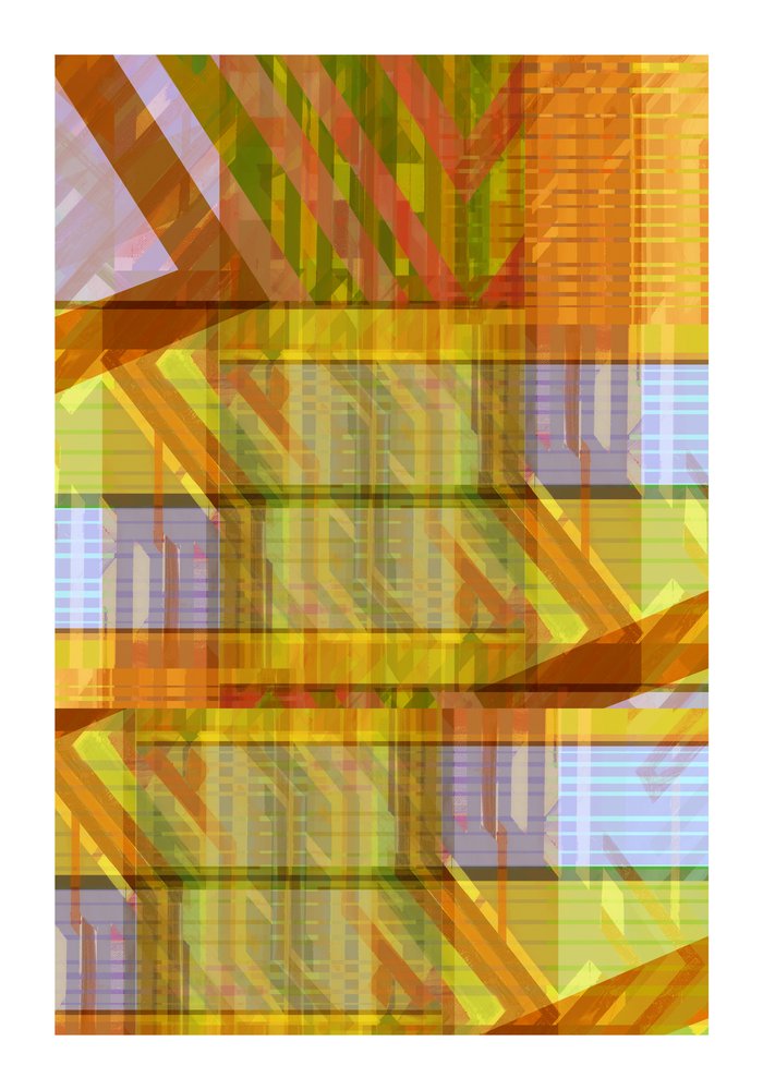 Vibrant Geometric Layers by cartissi