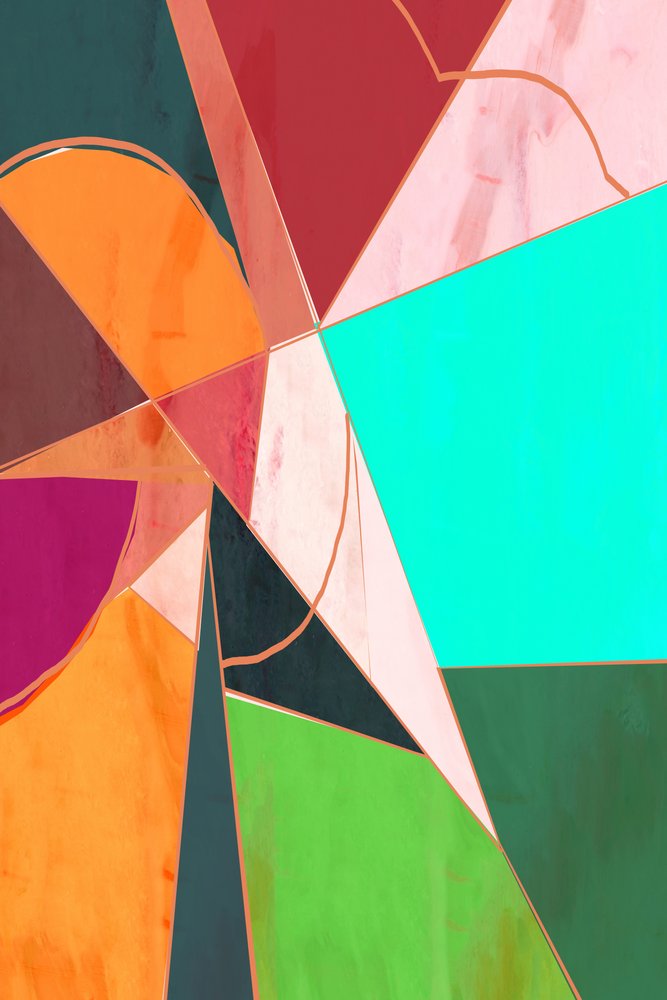 Vibrant Geometric Shapes by cartissi