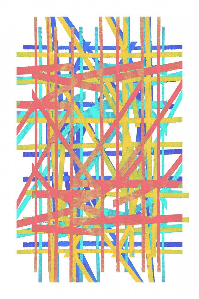 Vibrant Intersecting Lines by cartissi