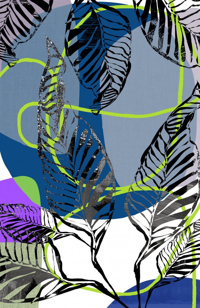 Vibrant Jungle Abstract by cartissi