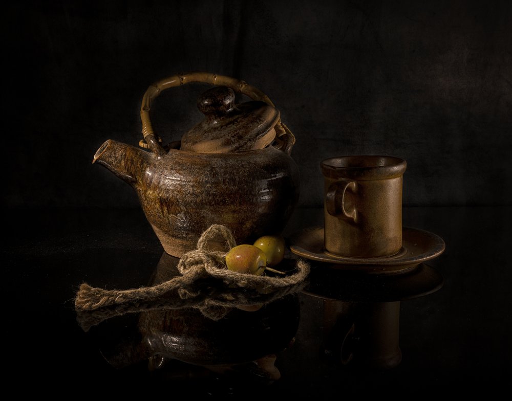 Earthy Teapot Still Life by larryliu
