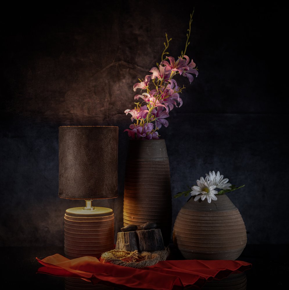 Moody Floral Still Life by larryliu