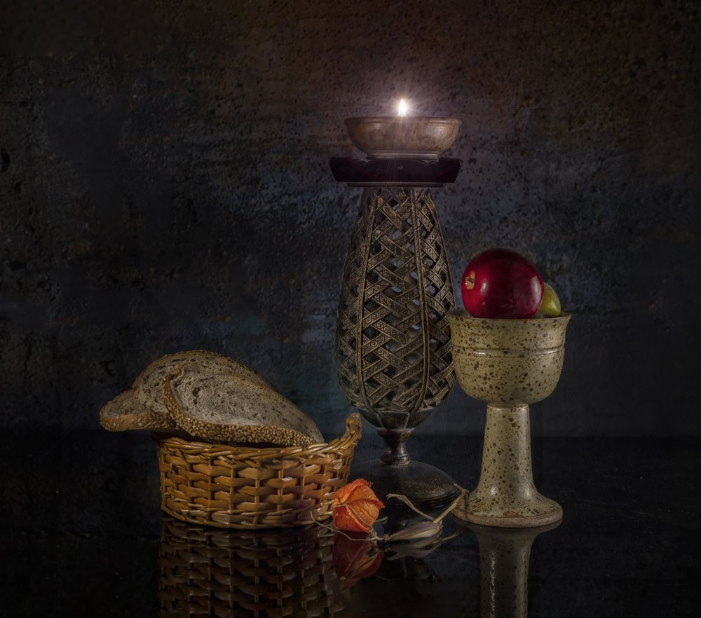 Rustic Candle Still Life by larryliu