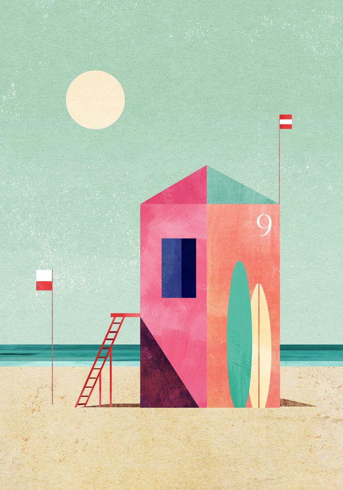 Beach Hut Number Nine by longwayhome
