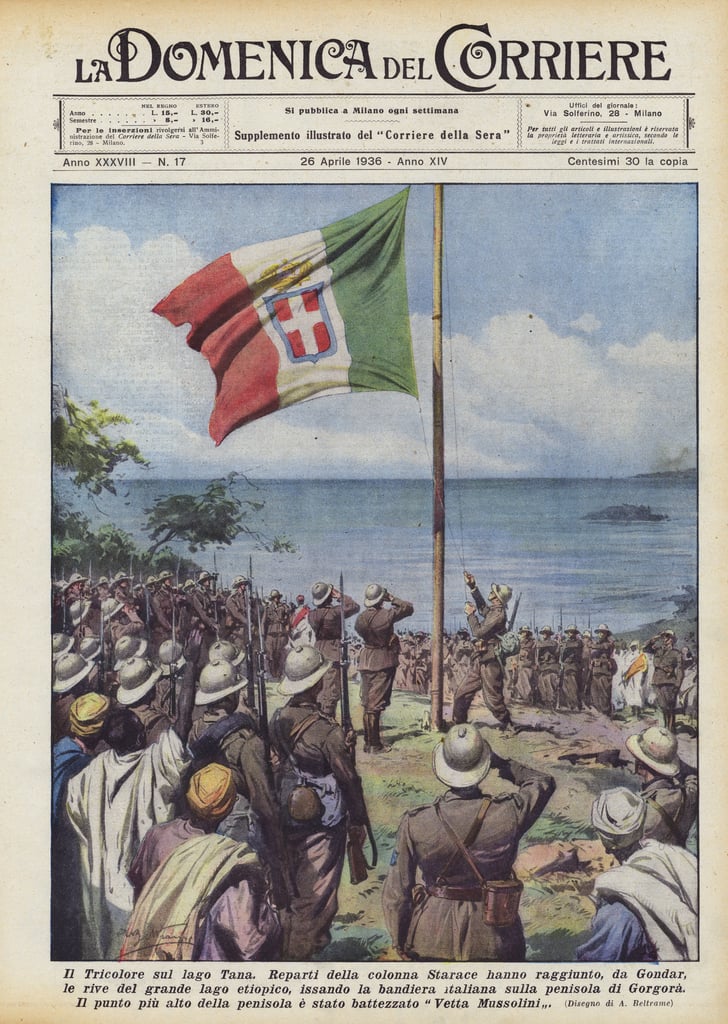 The Tricolore on Lake Tana by Achille Beltrame