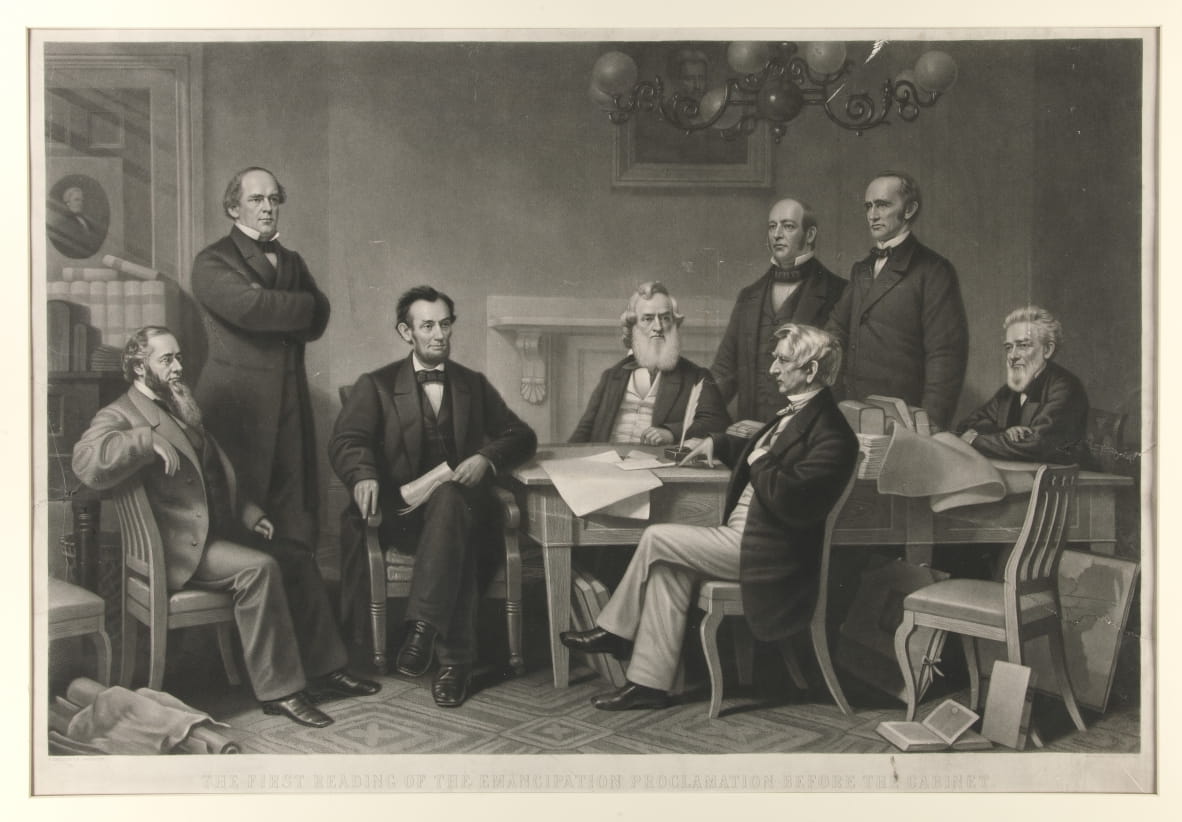 The First Reading of the Emancipation Proclamation Before the