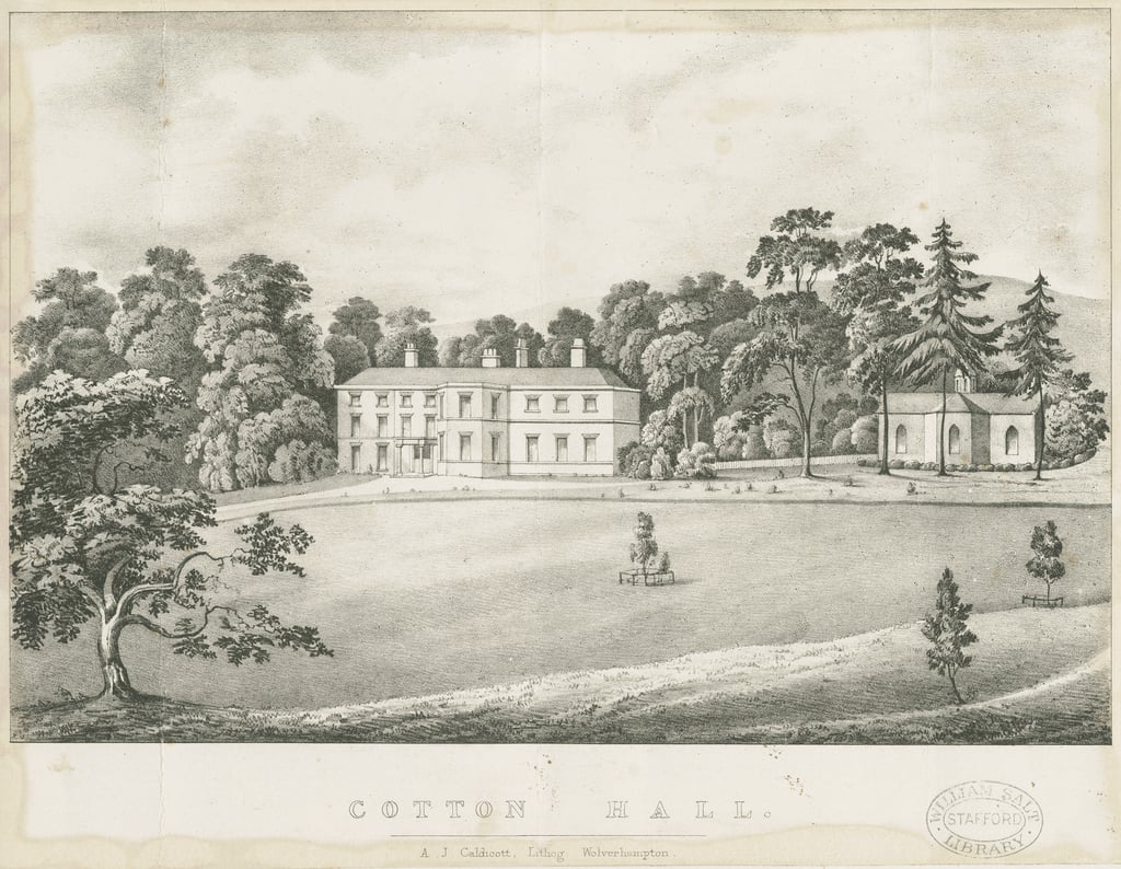 Cotton Hall lithograph, nd [19th cent]