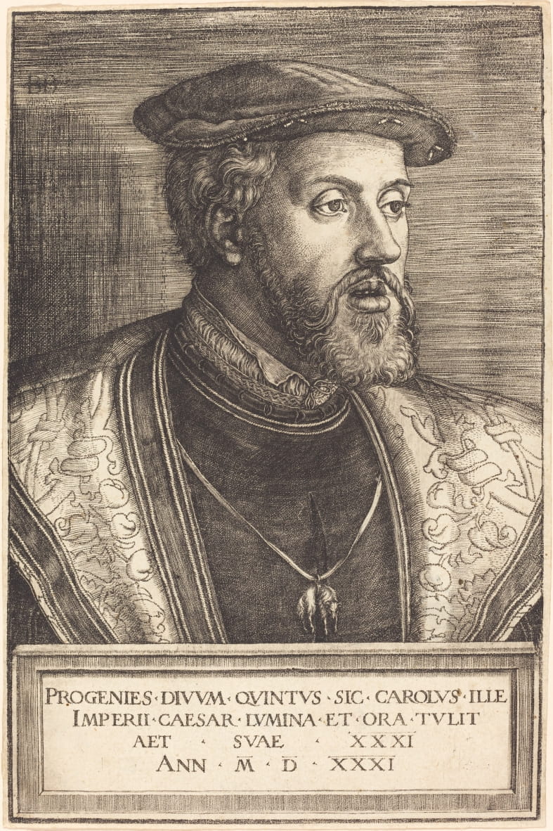 Emperor Charles V by Barthel Beham Buy fine art print