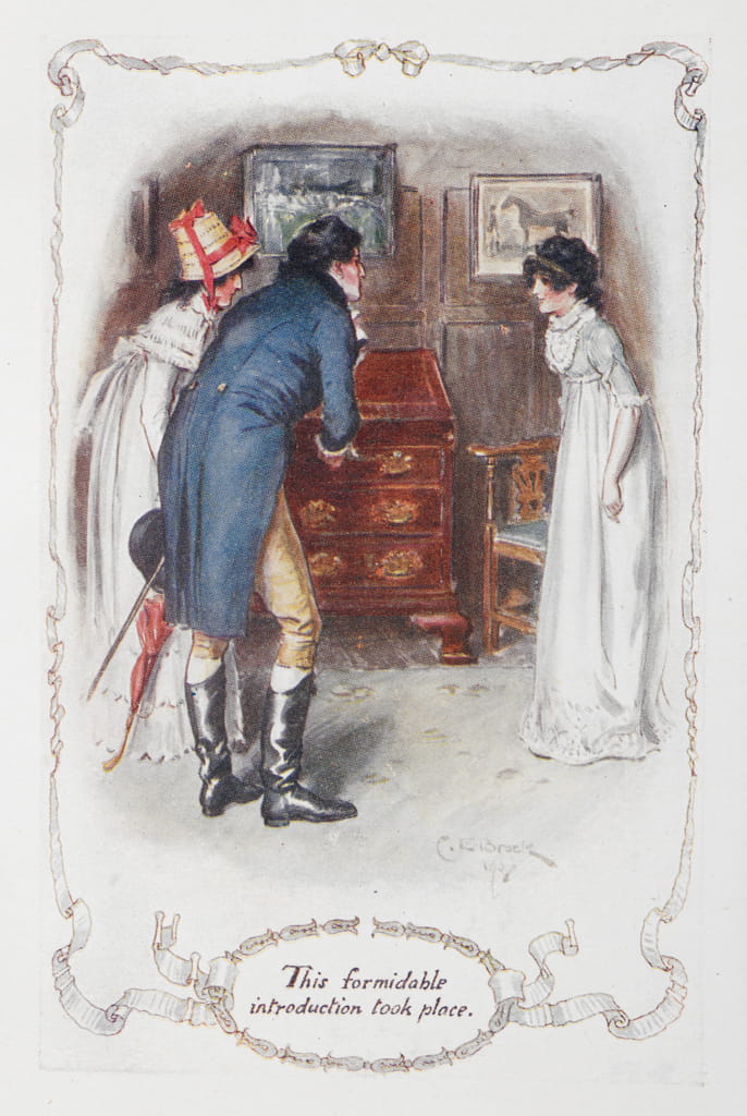 This formidable introduction took place', Darcy and her