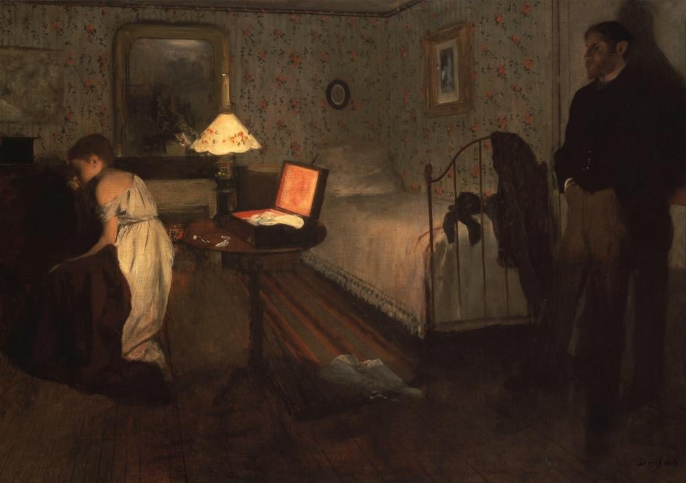 The rape by Edgar Degas: Highest-quality art reproduction