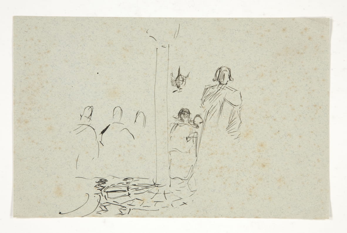 Galahad at the Castle, study for The Quest of the Holy Grail (series of