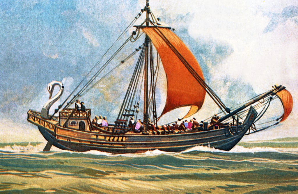 Roman cargo ship by English School: Buy fine art print