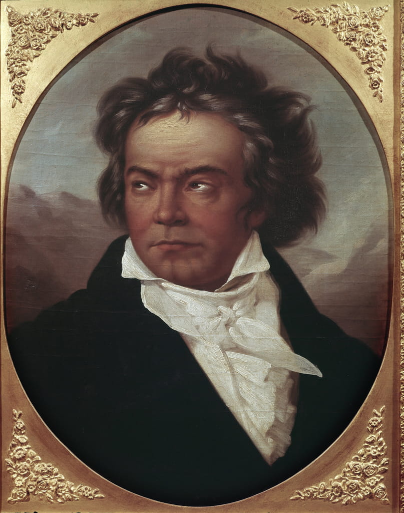 Portrait of the German composer Ludwig van Beethoven (1770 1827) at the