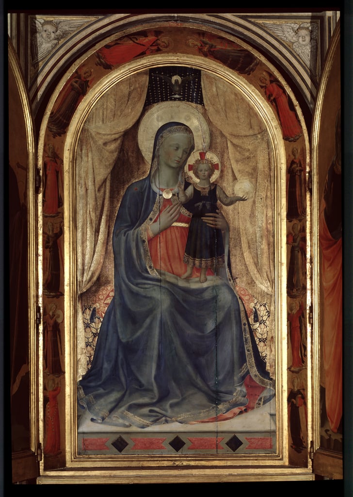 Tabernacle of the Linaioli Virgin with child (Wood painting