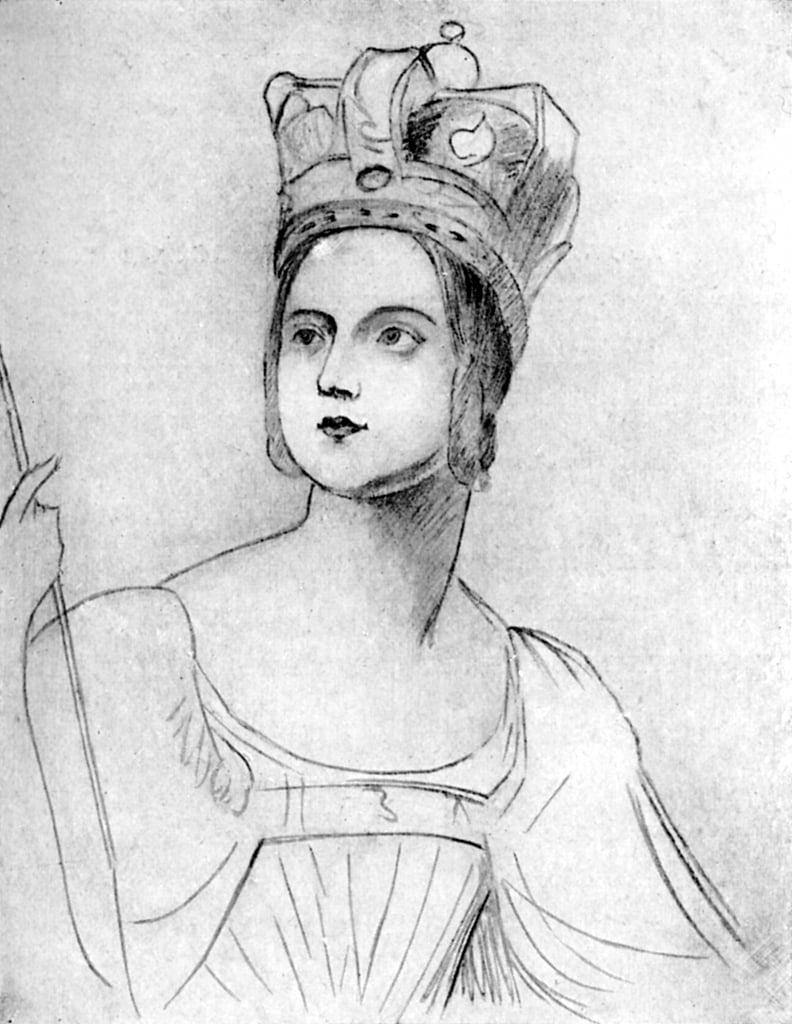 Queen Victoria in her coronation robes, 1837, 1901.