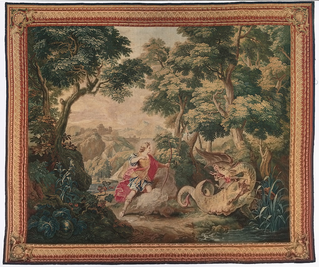 Apollo and the Serpent Python from Set of Ovid's Metamorphoses, 1700-1730.