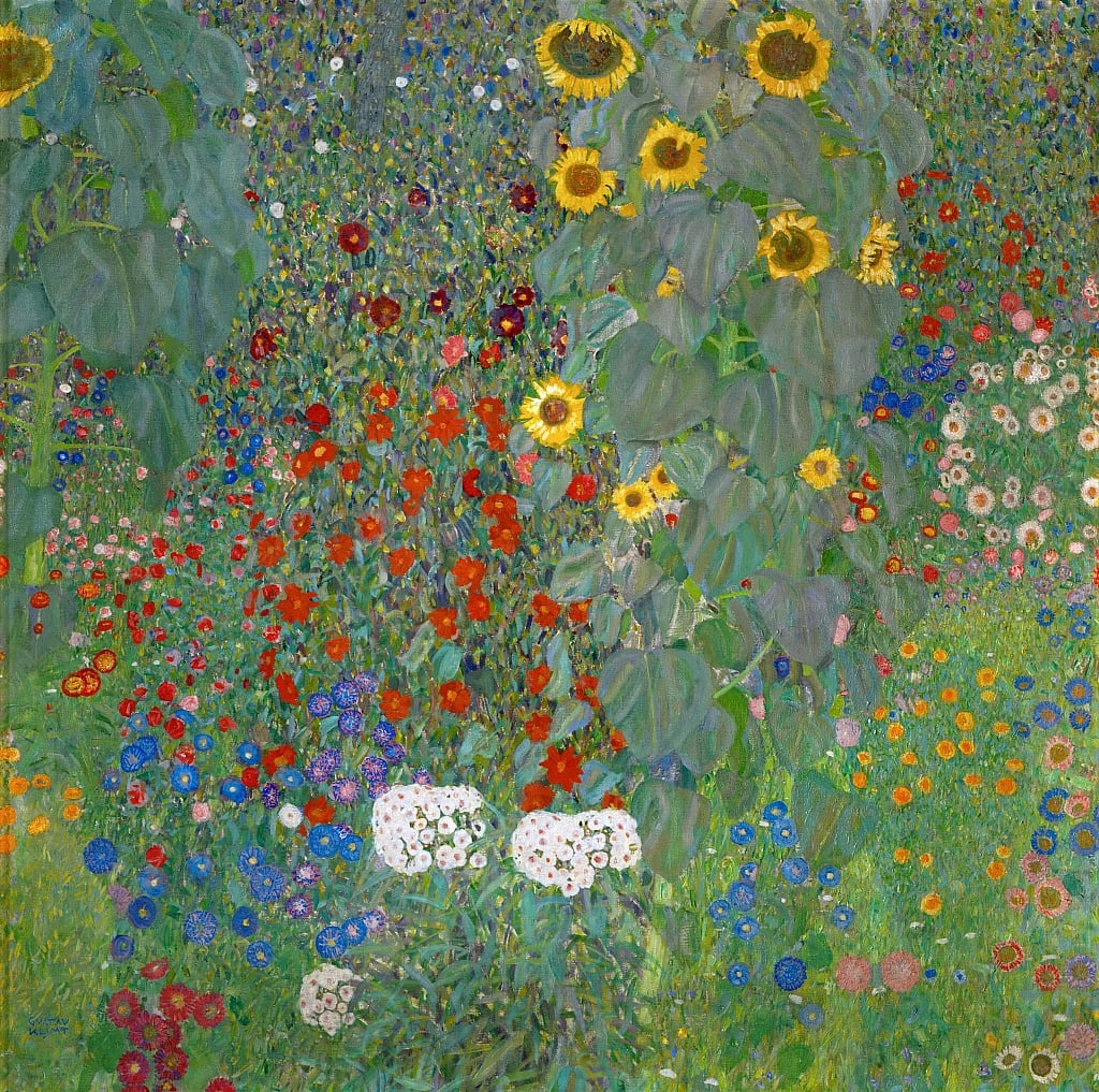 Farm Garden with Sunflowers, 1905-1906 by Gustav Klimt