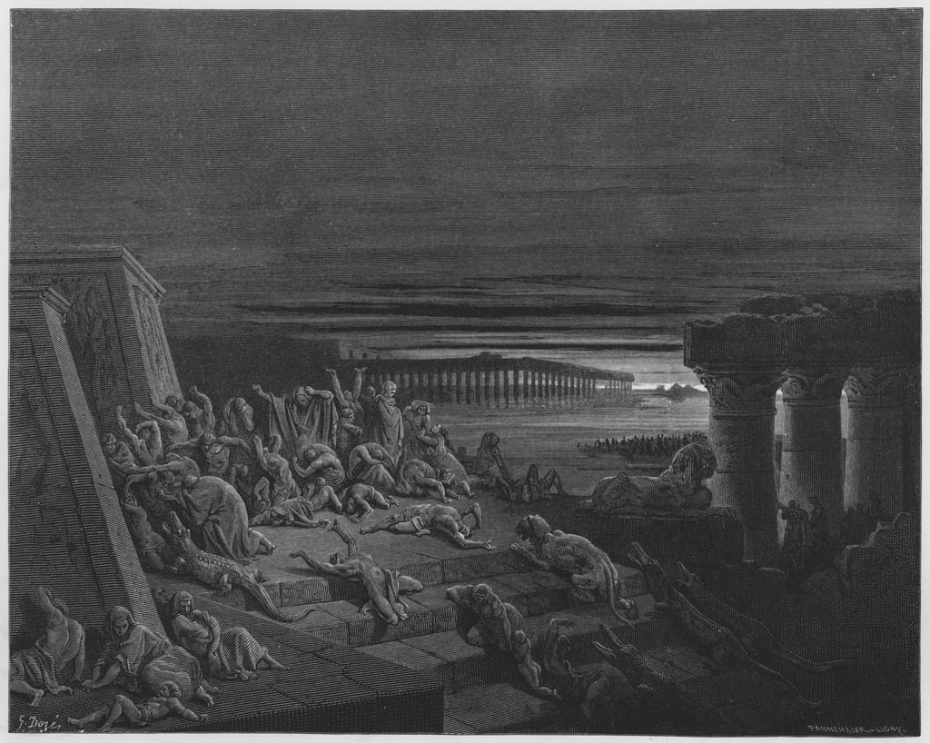 Gustave Dore Bible The plague of darkness by Gustave Dore