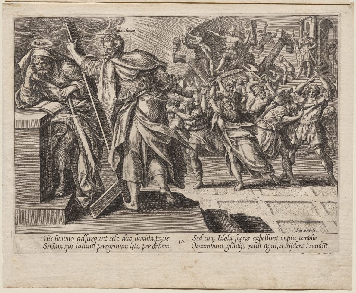 Sts. Judas Thadeus and Simon the Zealot by Hendrick Goltzius