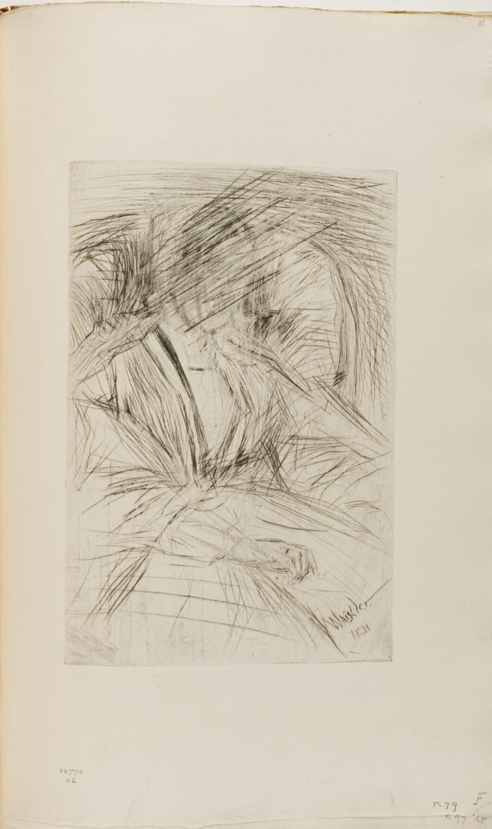 Lady in an armchair by James Abbott McNeill Whistler