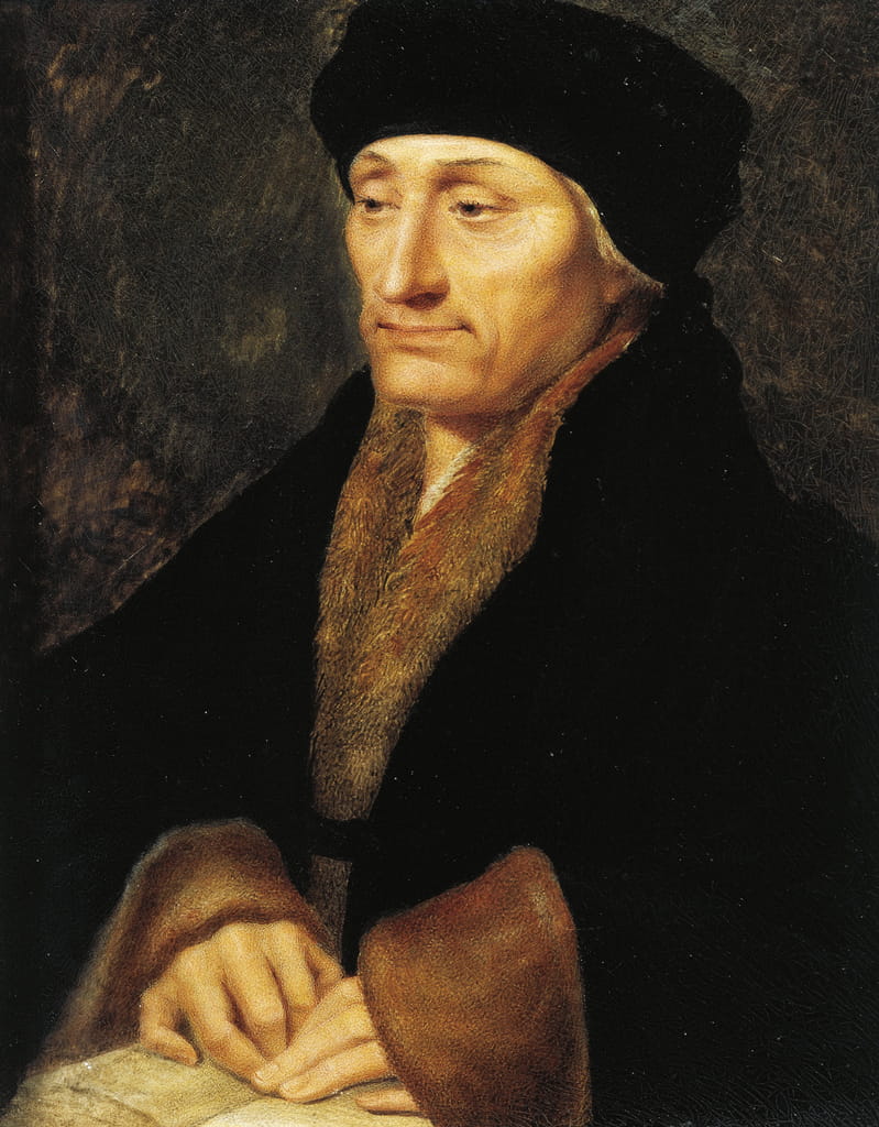 Switzerland, Geneva, Portrait of Desiderius Erasmus of Rotterdam (1466