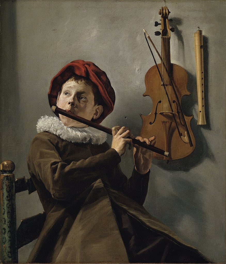 Boy playing the Flute by Judith Leyster Fine art print