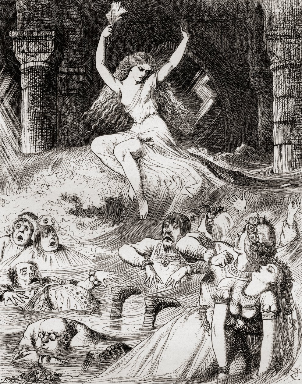 Illustration after J. Tenniel for the poem 