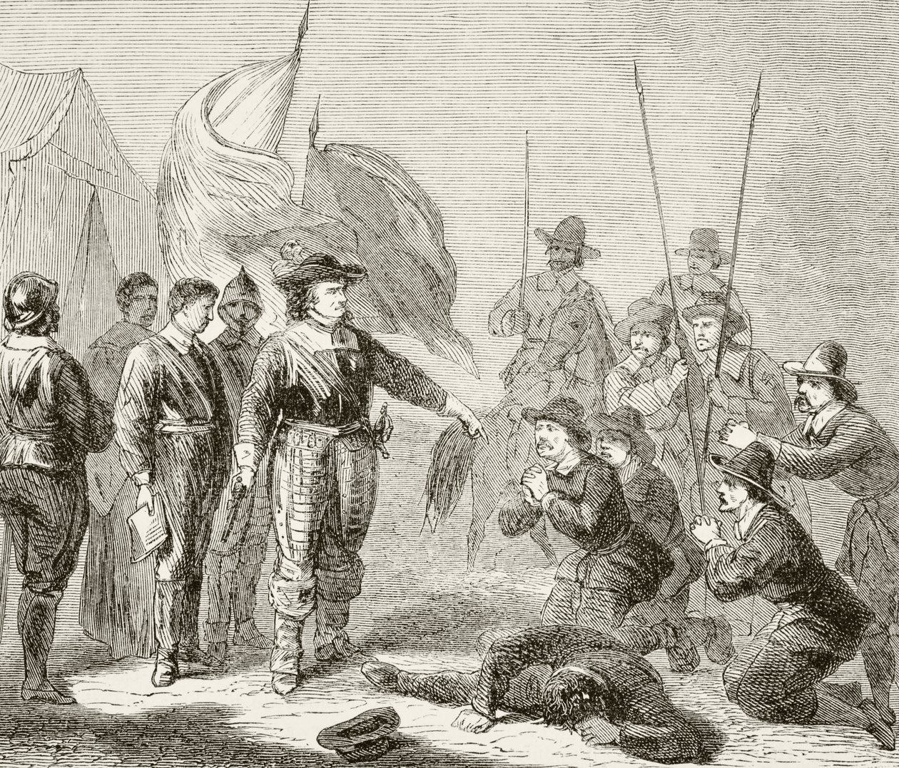Oliver Cromwell Suppressing a Leveller Mutiny in the Army, 1649, from 
