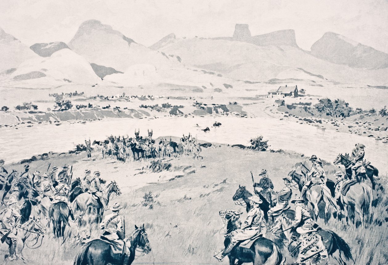 South Africa. Beyer Troops Surrender at the Vaal River after the Maritz Rebellion, December 8 1914, from 