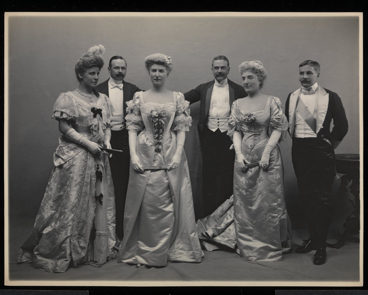 Group portrait at the James Hazen Hyde Ball, New York, January 31, 1905