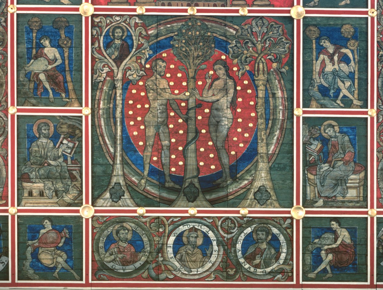 Adam and Eve (detail) by German School