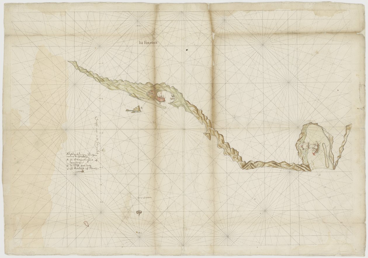 Map of the Spanish Fort at Tamsui, Later of the VOC by Unbekannt Unbekannt