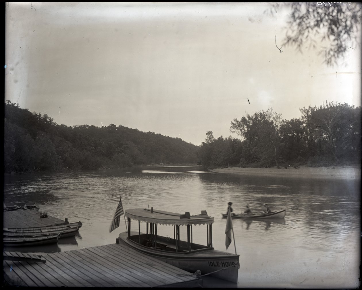 Recreational Boats on a River by Unknown