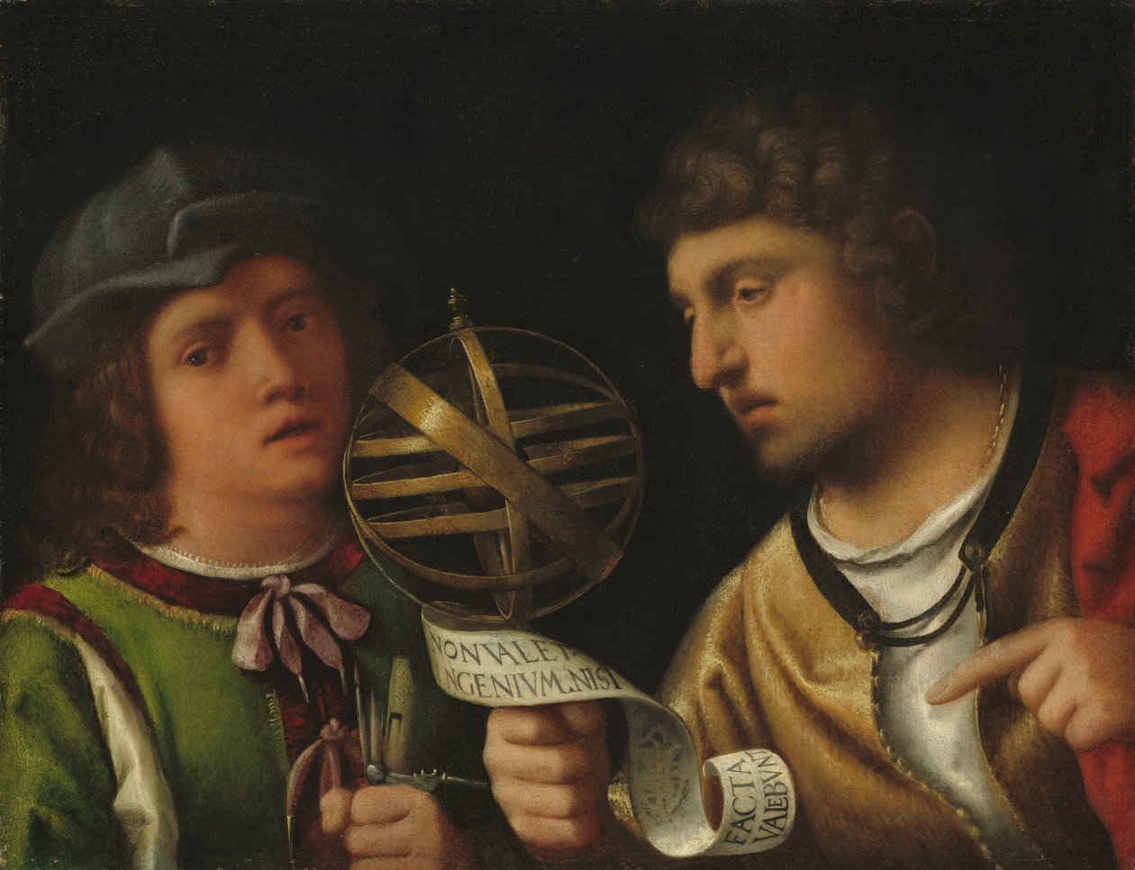 Giovanni Borgherini and His Tutor by (1476/8-1510) Giorgione