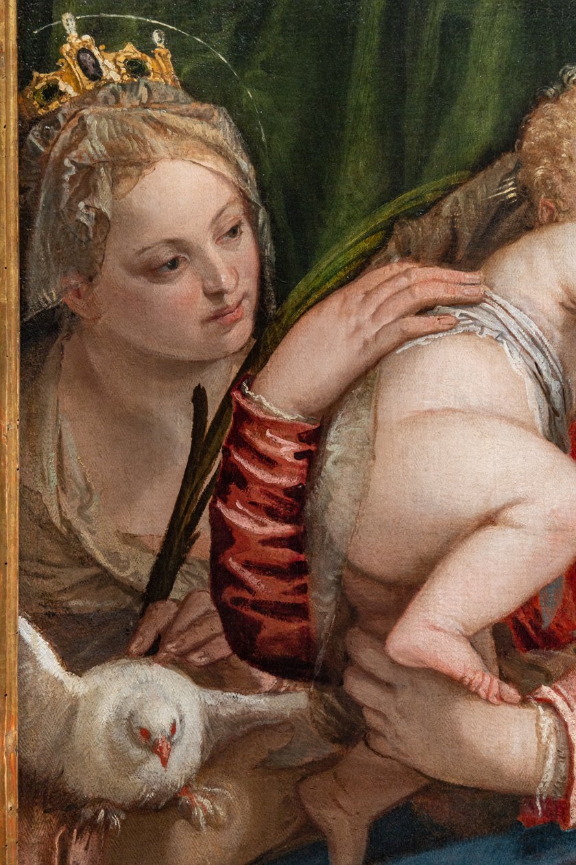 Madonna and Infant Jesus between St. Catherine of Alexandria and Peter (detail) by (1528 88) Veronese