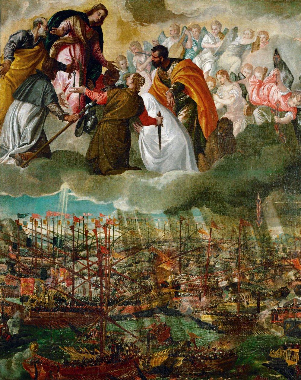 The Battle of Lepanto by (1528-88) Veronese