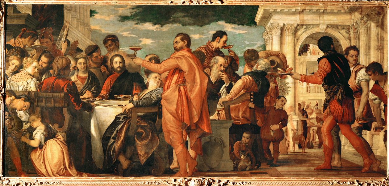 The Wedding at Cana by (1528-88) Veronese