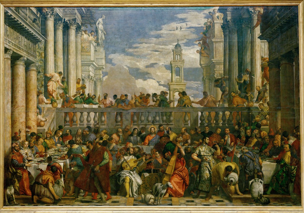 The Wedding at Cana by (1528-88) Veronese