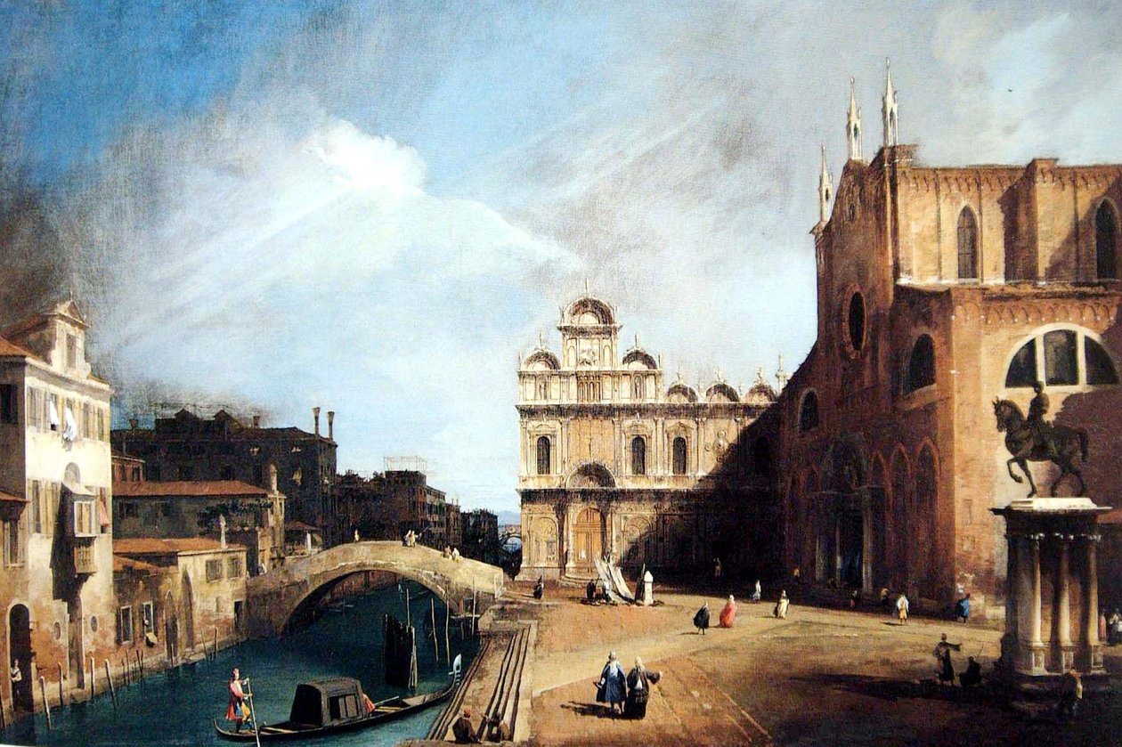 Venice, School of St. Mark by Canaletto