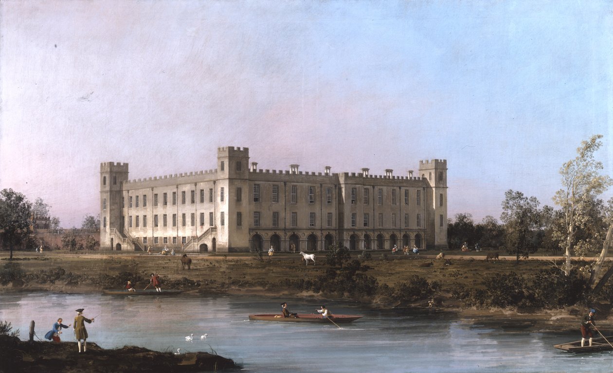 A View of Syon House Across the Thames from the South East by Canaletto