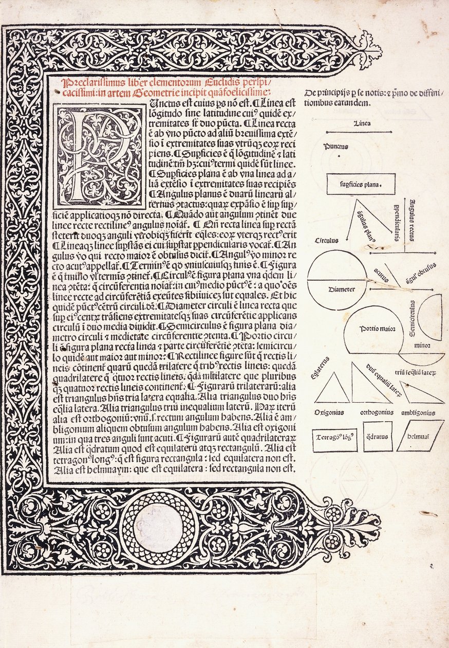 A page from Euclid