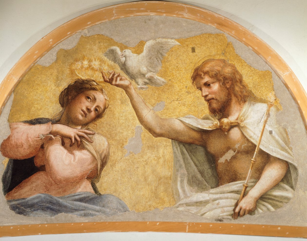 Coronation of the Virgin (circa 1521) by (c.1489-1534) Correggio